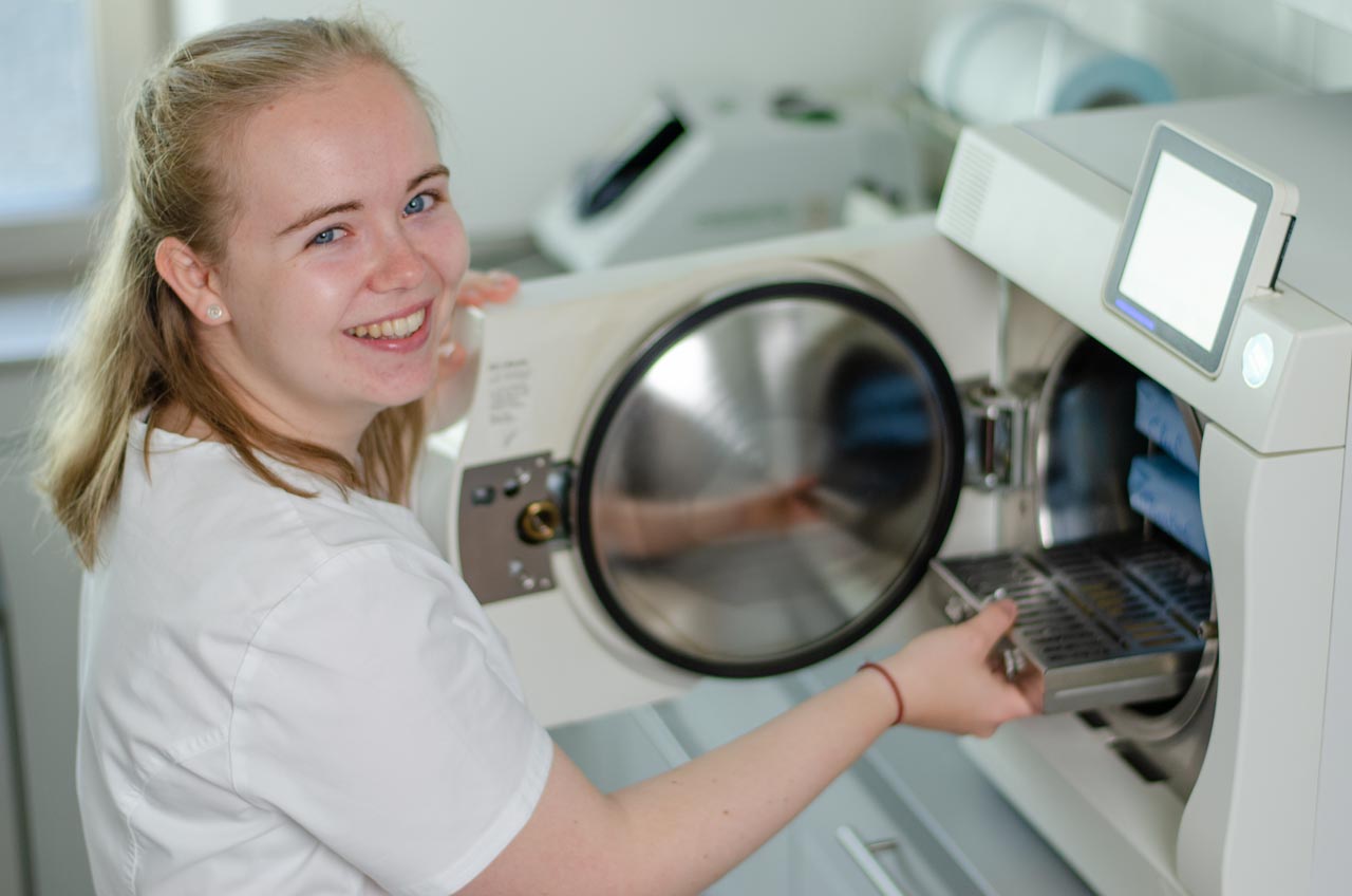 Aufnahme der Auszubildenen im Steri.