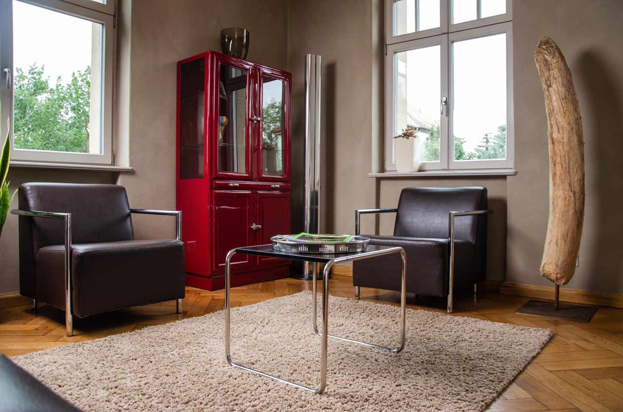 Wartezimmer in der Praxis von Dr. Huhn